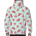 thumbnail image 7 of Sikiie Watermelon Men's Hoodie, Essentials Hoodie, Sweatshirt, Pullover Hooded Sweatshirt for Men-X-Large, 7 of 7
