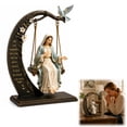 thumbnail image 2 of Mary Cradle Swing Figurine, Crescent Arch Devotional Sculpture for Table Shelf Prayer Room and Faith Inspired Home Decor, 2 of 8