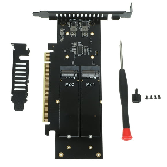 M.2 a PCI-E Adaptador 4-Port NVME al convertidor PCI-E Converter SSD Converter Accesorio
