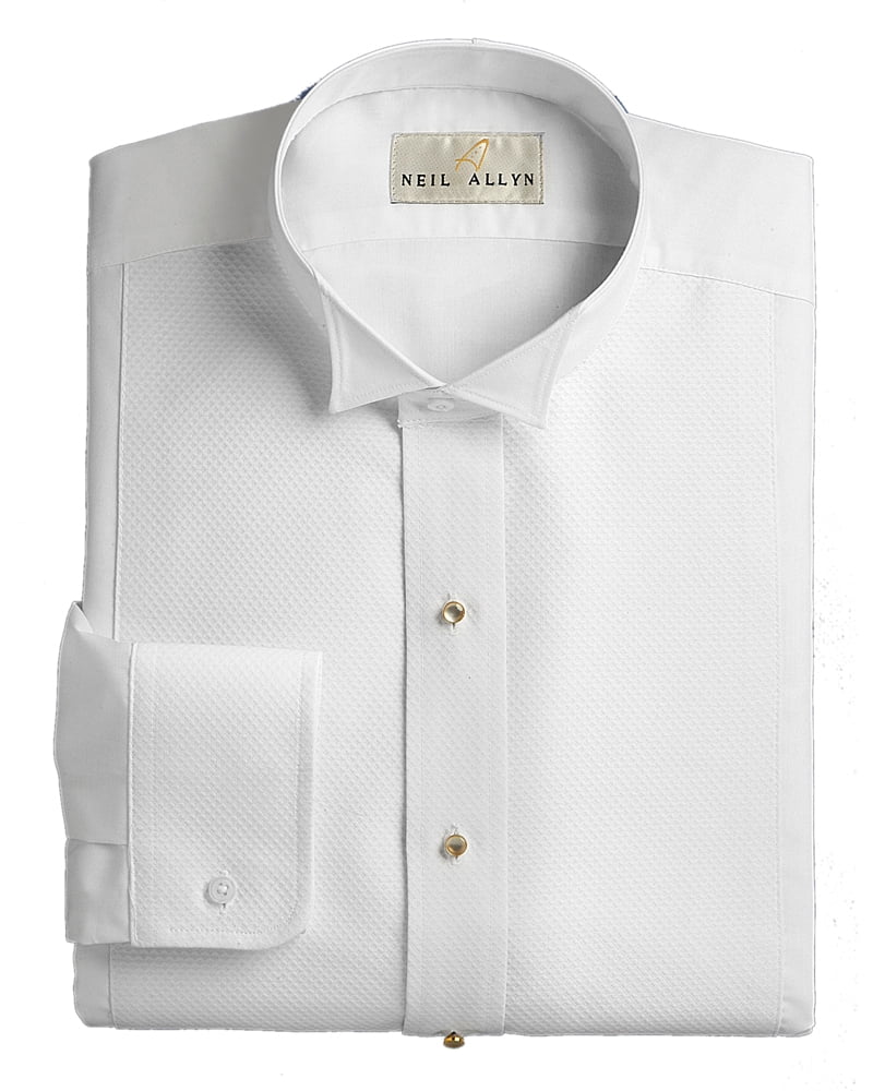 Boys Premium Wing Collar White Cufflink Shirt Boy Kids Classic Shirt