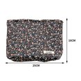 thumbnail image 2 of Bolsa de belleza floral de almacenamiento de lápiz labial de pana informal portátil suave para Fitness JShteea Para Estrenar, 2 of 9