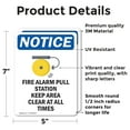thumbnail image 2 of (2 Pack) Fire Alarm Pull Station Sign, 2 of 7