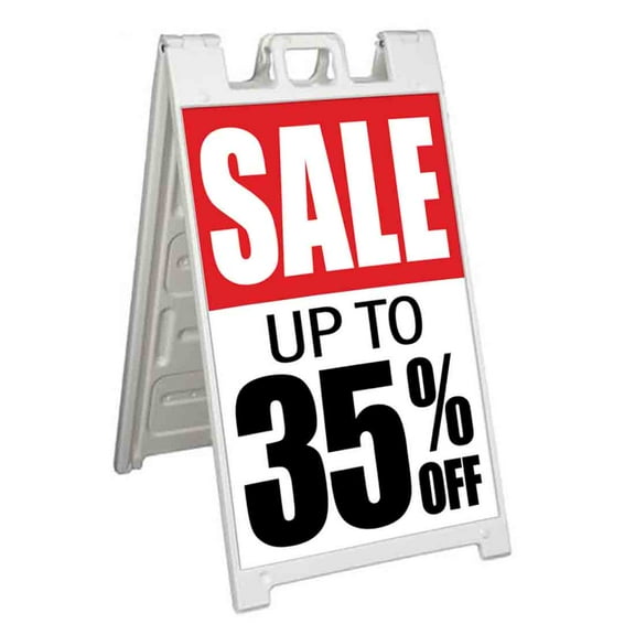 35 Off Special (24" X 36") Standard A-Frame Signicade, Includes Decal Applied To Stand