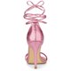 thumbnail image 3 of Sandalias Con Cordones Y Punta Abierta Tacón De Aguja Allegra K Rosa claro 38, 3 of 6