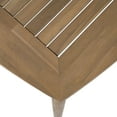thumbnail image 4 of Christopher Knight Home Modern 70.75" Outdoor Dining Table, 8-Seater Patio Solid Wood Table, Light Brown, 4 of 10