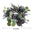 thumbnail image 3 of Green Candle Ring Flower With Imitation Leaves Spring Green Leaf Flower Column Stand Suitable For Home Weddings Parties Table Center Door Decorations Outdoor Autumn Wire for Hanging Dog Welcome Dog, 3 of 4