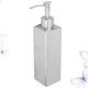thumbnail image 4 of Botella de emulsión de acero inoxidable, rellenable, vacía, con bomba, dispensador de jabón portátil para el hogar, hotel, cocina y baño (botella grande de 5 cm, 350 ml), 4 of 7