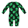 thumbnail image 3 of Romper AuHomeA Green Alien Head para bebés recién nacidos de 6 a 9 m, algodón, 3 of 7
