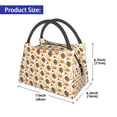 thumbnail image 3 of Vsdgher Holiday Thanksgiving Turkey Print Insulated Reusable Bags with Sturdy Zipper and Handles, Foldable Totes for Hot or Cold Food Bring or Delivery, 3 of 8