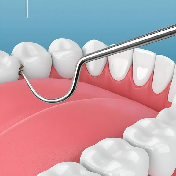 ACDANC Metal Tooth Picking Tool Stainless Steel Toothpick Portable Oral Tooth Cleaning Tool Set