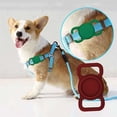 thumbnail image 4 of Methold Funda protectora de silicona para mascotas, buscador de GPS, y gato, lazo para Airtags para Locator Tracker, Suministros para perros Vino tinto Methold PT000451-03B, 4 of 6