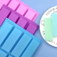 thumbnail image 4 of Cake Mold Non-sticky Fast Demoulding DIY 8 Cavity Rectangle Silicone Handmade Soap Mould for Kitchen, 4 of 8