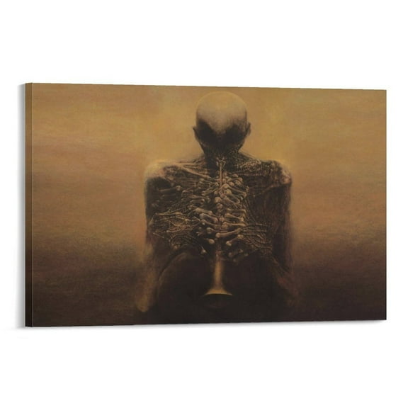 Zdzislaw Beksinski Aesthetic Wall Art Poster (13) Canvas Wall Art Prints Poster Gifts Photo Picture Painting Posters Room Decor Home Decorative 20x30inch(50x75cm)