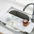 thumbnail image 4 of KQJQS Expandable Bathtub Storage Rack Tub Stand Tray Table Bathroom Storage Bag Stand, 4 of 5