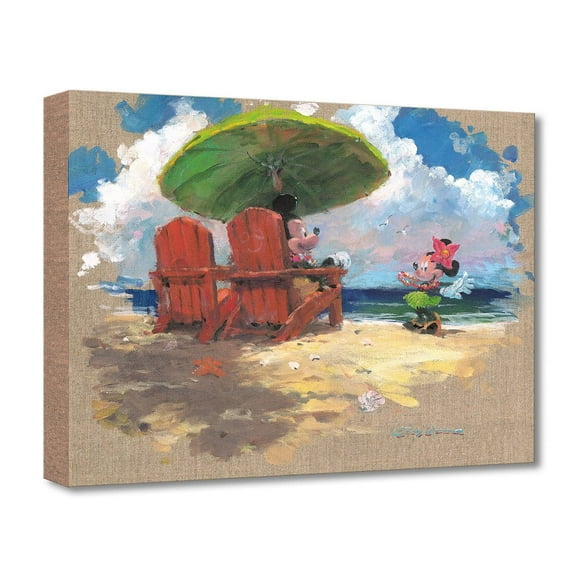 Shorefront Hula Mickey and Minnie by James Coleman