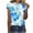 Multicolor Tops for Summer_b, variant on jtjvou Women's Short Sleeve Pullover Round Neck Blouse Trendy Fashion Floral Tops Summer Going out Tops for Teen Casual Loose Multicolor,S
