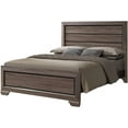 thumbnail image 2 of Kings Brand Furniture - 5-Piece Black/Brown Modern Queen Size Bedroom Furniture Set, Bed, Dresser, Mirror, Chest & Night Stand, 2 of 9