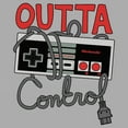 thumbnail image 2 of Toddler's Nintendo Outta Control NES Controller Graphic Tee Athletic Heather 4T, 2 of 3