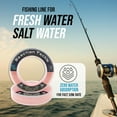 thumbnail image 7 of Reaction Tackle 100% Pure Fluorocarbon Fising Line - Leader Line / Pink / 12LB 50 Yd, 7 of 7
