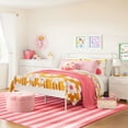 thumbnail image 2 of Mainstays Kids Full Size Metal Platform Bed Frame, White, 2 of 9