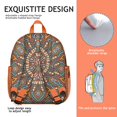 thumbnail image 3 of Ethnic Yoga Students Backpack - Sacred Healing Mandala Design with Peace Serenity and Tranquility Pattern, Lightweight Durable Oxford Fabric for School, 3 of 6