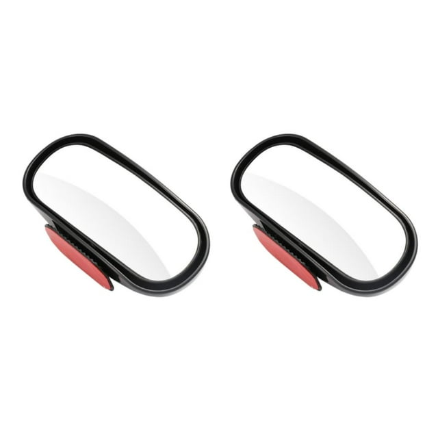 Redempat HD360 Universal Car Wide Angle Convex Rear Side View Blind Spot Mirror blind spot mirror Black 2Set