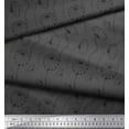 thumbnail image 2 of Soimoi Gray Moss Georgette Fabric Artistic Floral Printed Craft Fabric by the Yard 44 Inch Wide, 2 of 3
