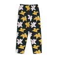 thumbnail image 5 of Xecao Lilies Flowers Women's Straight Lounge Pajama Pants: The Epitome of Relaxed Sleepwear, 5 of 9