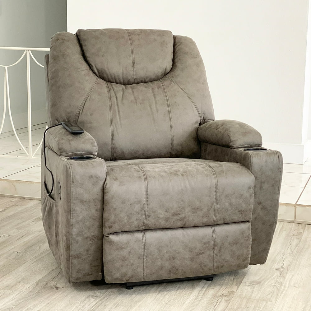Lifesmart Power Lift Chair with Heat and Massage in Gray