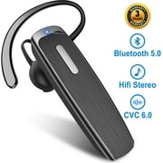 Bluetooth Headset New Bee 22 Hours Bluetooth V5.0 Lightweight Handsfree Headset Wireless Earpiece Earbuds Premium Bass