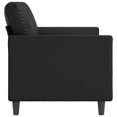 thumbnail image 2 of vidaXL 2-Seater Sofa Black 140 cm Faux Leather, 2 of 5