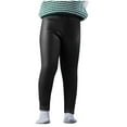 thumbnail image 2 of piuwrlz Kids Winter Plush Pants for Girls Boys Long Thick Velvet Cotton Sweatpants Black Size 9 Years, 2 of 6