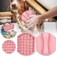 thumbnail image 2 of Cepillo de silicona para el baño y masaje de gatos y perros, para lavar, frotar y controlar la muda, 2 of 6