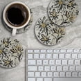 thumbnail image 6 of Thirstystone Flower Fresco 4-Pack Round Absorbent Stone Coasters, 6 of 7