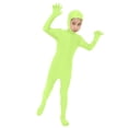 thumbnail image 4 of Coerni Orange Jumpsuit for Kids Festival Stretch Plain Unitard&nbsp;Spandex Bodysuit Boys Girls Halloween Open Face Full Body Suit, 4 of 5