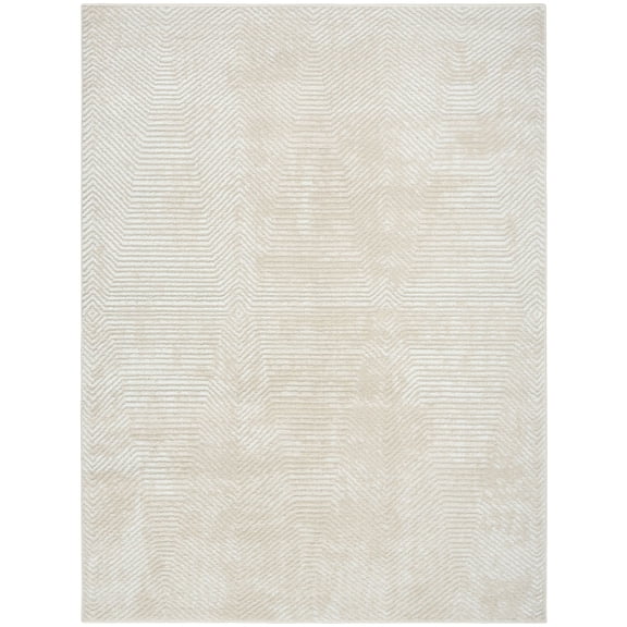 Nourison Dekor 4' x 6' Ivory Beige Modern Indoor Rug
