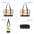 thumbnail image 6 of FORMRS Canvas Laptop Tote Bag for Women with 15.6" Computer Compartments Shoulder Handbag, Beach Pattern, 6 of 7