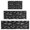 Black White Dinosaurs, variant on BlackWhite Origami Dinosaurs Tribal Pattern Kitchen Rugs Sets Of 3,Kitchen Runner Rugs Non Skid Washable,Decorative Kitchen Floor Mats for Kitchen,Sink,Laundry,17"x30"+ 17"x47" + 17"x59"