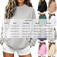 thumbnail image 2 of yardsong Women's Oversized Sweatshirts Color Block Turtleneck Pullover Tops Mock Neck Long Sleeve Loose Sweater Fall Fashion Outfit Purple,XL, 2 of 6