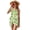 Green Tree Leaf, variant on Xixirimido Sunflower & Bee Print Girls Swimsuits Set One Piece Swimsuit with Mesh Cover Up Quick Dry Summer Bathing Suit with Adjustable Strap & Removable Bra, Size 9-10 Years