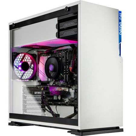 Skytech Gaming - Shiva Gaming PC Desktop – AMD Ryzen 5 5600X – 16G Memory – NVIDIA GeForce RTX 3060 Ti – 1TB NVME - White (Refurbished)