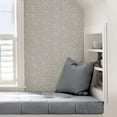 thumbnail image 4 of NuWallpaper Grey Poplin Texture Vinyl Peel And Stick Wallpaper, 216-in by 20.5-in, 30.75 sq. ft., 4 of 7