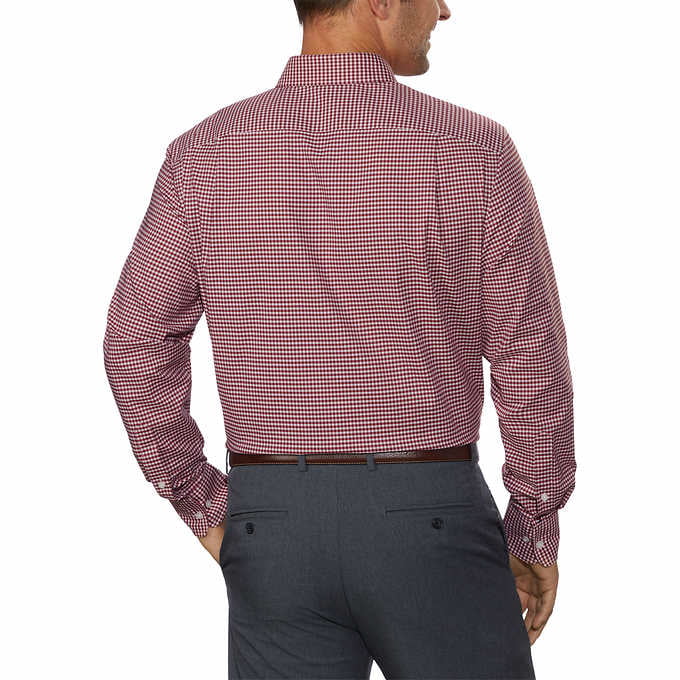Bløde Efterforskning rent faktisk Tommy Hilfiger Men's All-Season Stretch Dress Shirt, Men's Size : 16-16.5 L  34/35 L/G, Red - Walmart.com