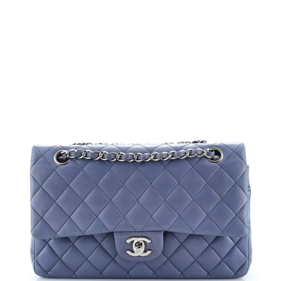 Pre-Owned Classic Double Flap Bag Quilted Lambskin Medium By Rebag