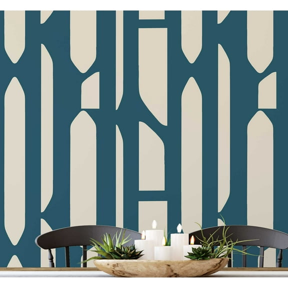 S4sassy Removable Contemporary Green Wall Decor, Geometric Branch Print Textured Contact Paper for Walls, Cabinet, Dresser, Self Adhesive Vinyl Wallpaper Roll, Waterproof Contact Paper - 25"x60" inch