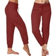 thumbnail image 2 of Timegard Womens Joggers High Waist Drawstring Yoga Pants Workout Running Pants with Pockets Fall Winter, 2 of 7