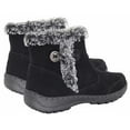 thumbnail image 2 of Khombu; Women's All Weather Boots Warm Fur Lined Ankle Boots, Round Toe Black, 6, 2 of 4