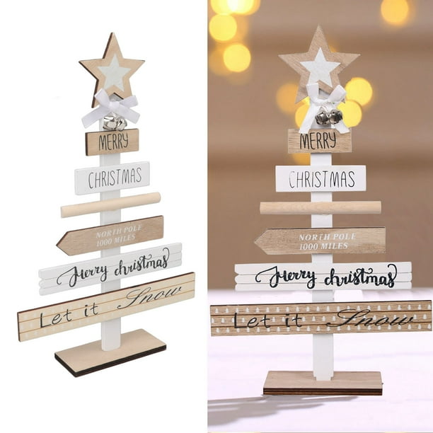 Letreros Navideños de, Adornos de Mesa para Decoración del Hogar, Regalos únicos de decoración navideña, decoración del hogar