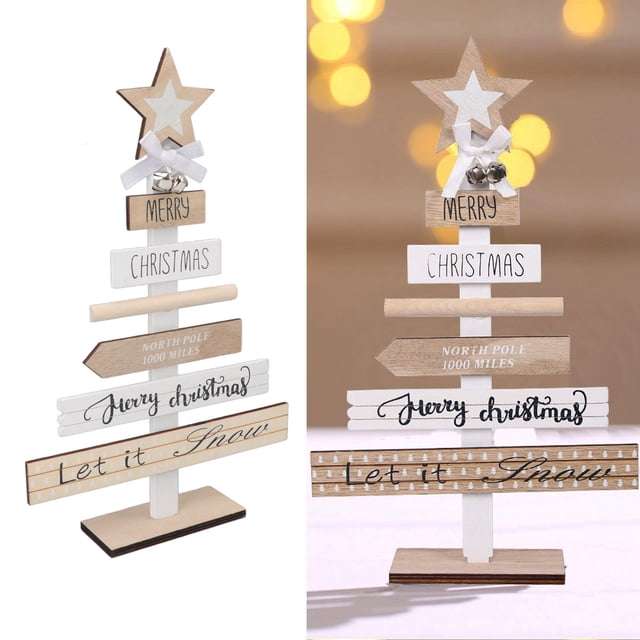 Letreros Navideños de, Adornos de Mesa para Decoración del Hogar, Regalos únicos de decoración navideña, decoración del hogar