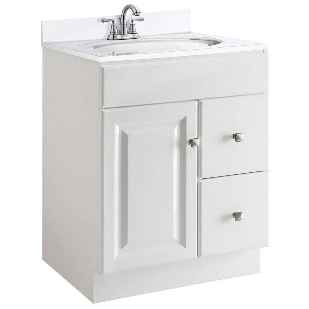 Design House Wyndham 24 inch Unassembled 1Door 2Drawer Bathroom